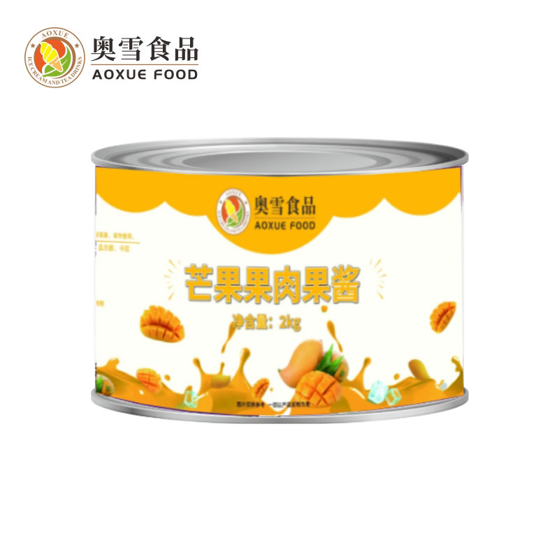 Aoxue Mango Jam 2KG Iron Canned Commercial